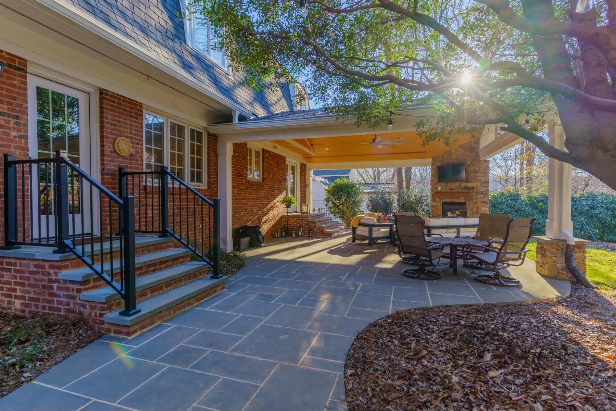 custom outdoor living space in charlotte, nc